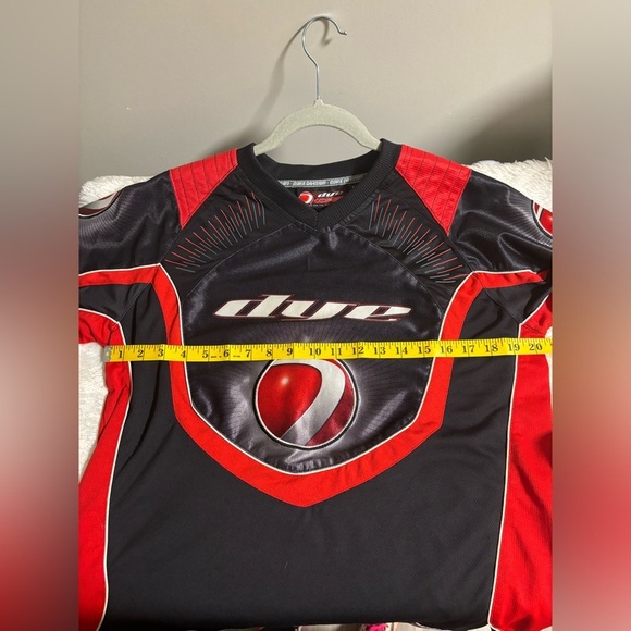 DYE C5 Core Division Paintball Jersey -  Padded Black Red Y2K Size Large - Picture 4 of 7